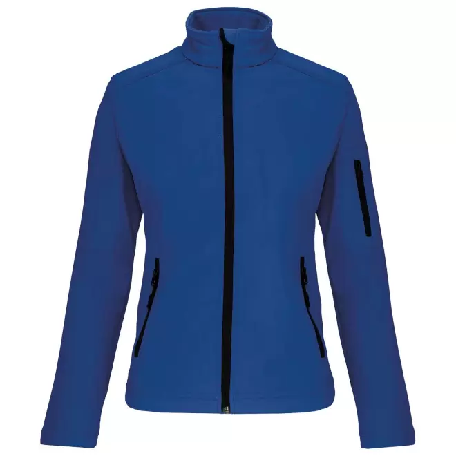 VESTE SOFTSHELL FEMME PERSONNALISABLE 'KARISOFT' - bleu royal