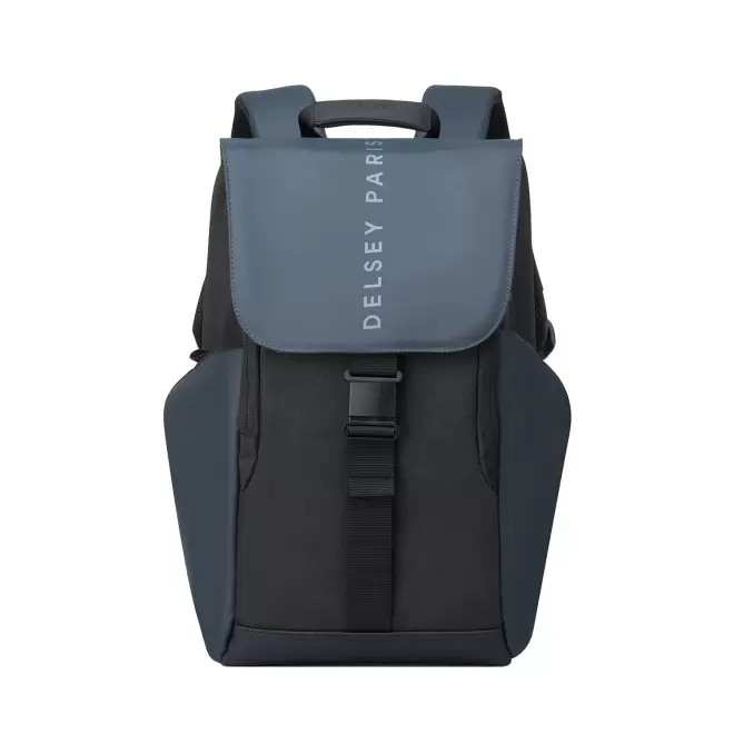 SAC A DOS DELSEY PARIS PERSONNALISABLE 'SECURFLAP' - noir