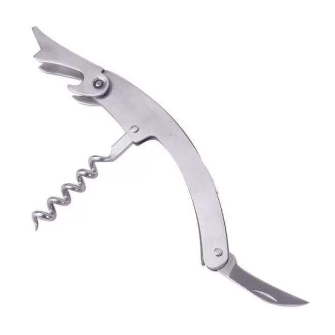 SOMMELIER EN ACIER INOXYDABLE PERSONNALISABLE 'KAISSE' - argenté