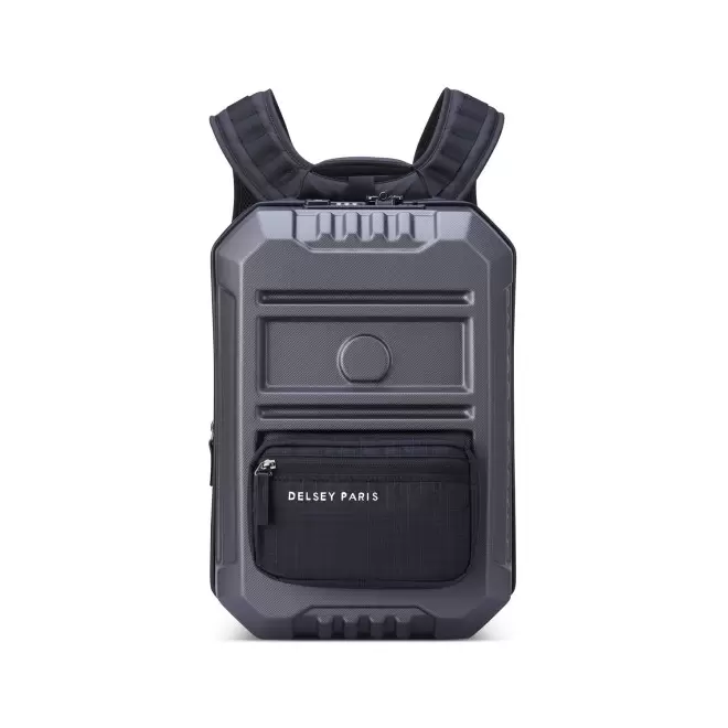 SAC A DOS EXTENSIBLE DELSEY PERSONNALISABLE 'REMPART' - gris anthracite