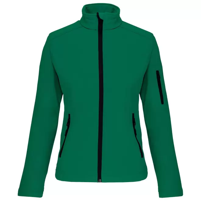 VESTE SOFTSHELL FEMME PERSONNALISABLE 'KARISOFT' - vert
