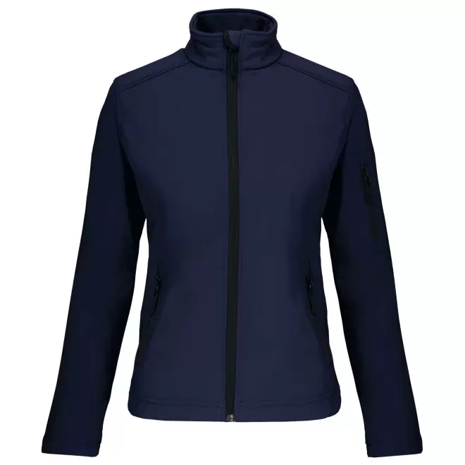VESTE SOFTSHELL FEMME PERSONNALISABLE 'KARISOFT' - bleu marine