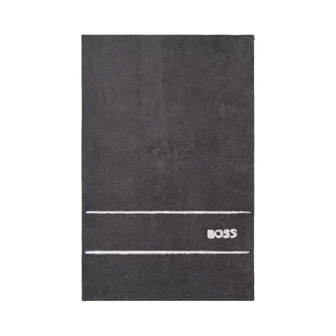 SERVIETTE 40X60 HUGO BOSS PERSONNALISABLE 'PLAIN' - gris foncé