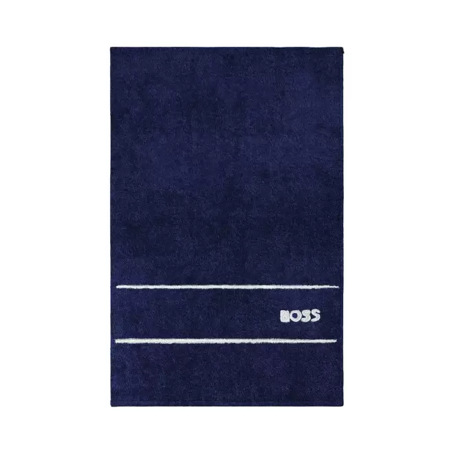SERVIETTE 40X60 HUGO BOSS PERSONNALISABLE 'PLAIN' - bleu marine