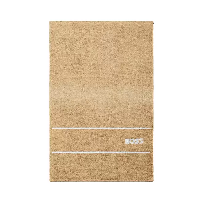 SERVIETTE 40X60 HUGO BOSS PERSONNALISABLE 'PLAIN' - taupe