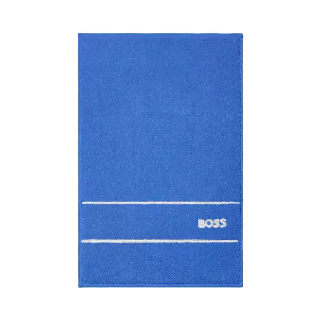 SERVIETTE 40X60 HUGO BOSS PERSONNALISABLE 'PLAIN' - bleu royal