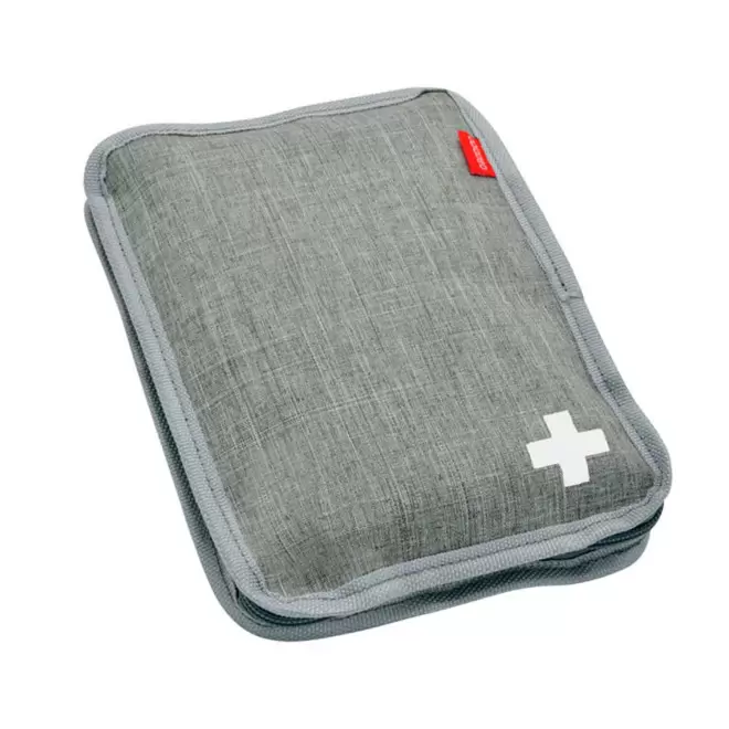 TROUSSE DE SECOURS TAILLE L PERSONNALISABLE 'STASSIE' - gris