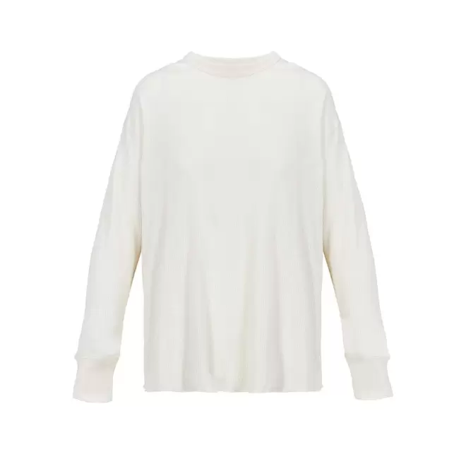 TEE-SHIRT GAUFRE MIXTE PERSONNALISABLE 'THERMAL T' - naturel