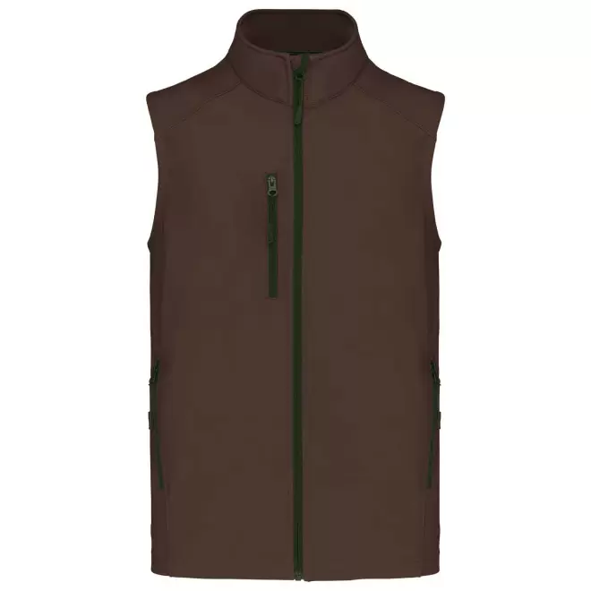 VESTE SOFTSHELL HOMME PERSNNALISABLE 'KARISOFT BW' - chocolat