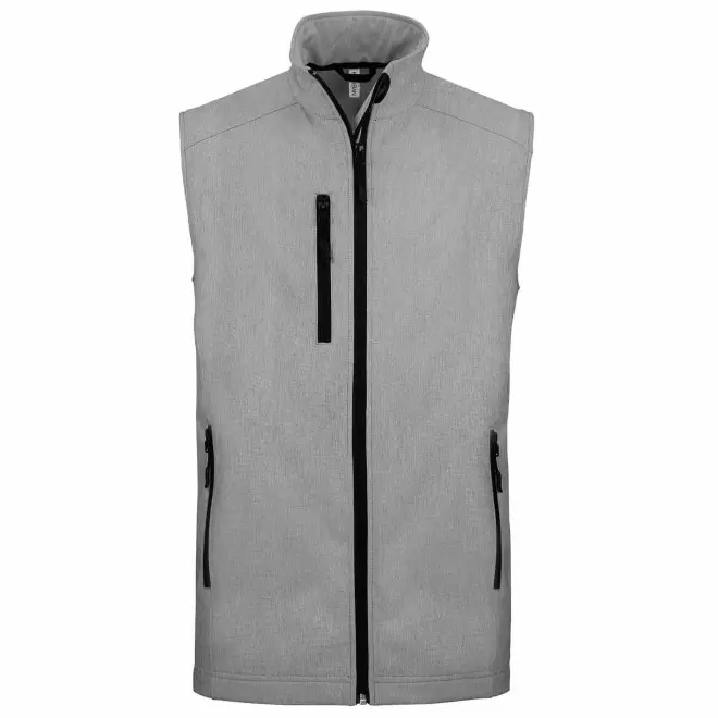 VESTE SOFTSHELL HOMME PERSNNALISABLE 'KARISOFT BW' - gris clair