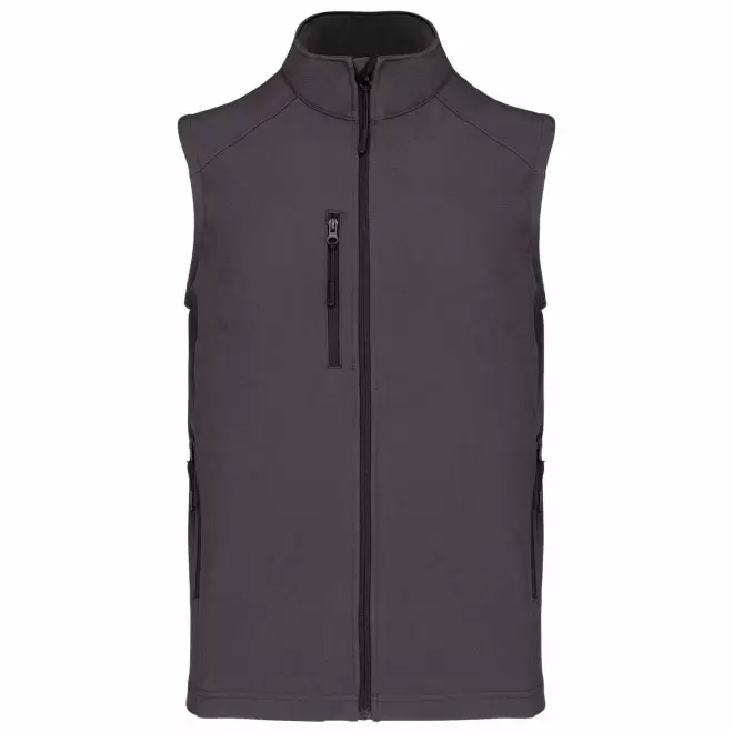 VESTE SOFTSHELL HOMME PERSNNALISABLE 'KARISOFT BW' - gris foncé