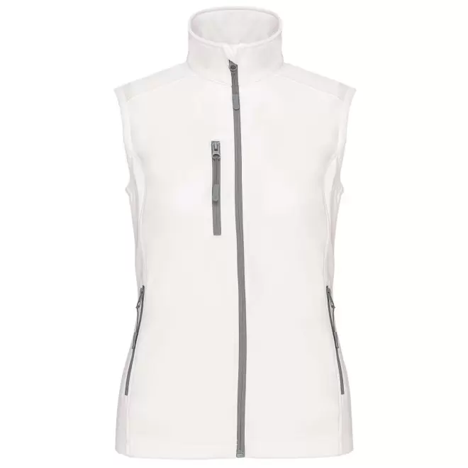 VESTE SOFTSHELL FEMME PERSONNALISABLE 'KARISOFT BW' - blanc