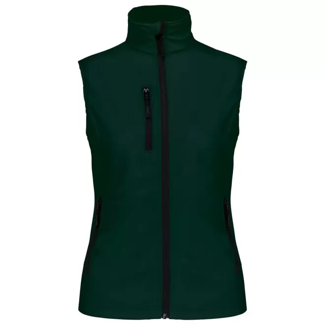 VESTE SOFTSHELL FEMME PERSONNALISABLE 'KARISOFT BW' - vert bouteille