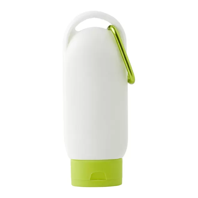 CREME SOLAIRE PERSONNALISABLE EN TUBE MOUSQUETON SFP30 60ML 'FIXSUN' - lime