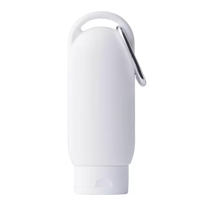 CREME SOLAIRE PERSONNALISABLE EN TUBE MOUSQUETON SFP30 60ML 'FIXSUN' - blanc