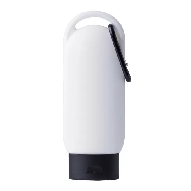 CREME SOLAIRE PERSONNALISABLE EN TUBE MOUSQUETON SFP30 60ML 'FIXSUN' - noir