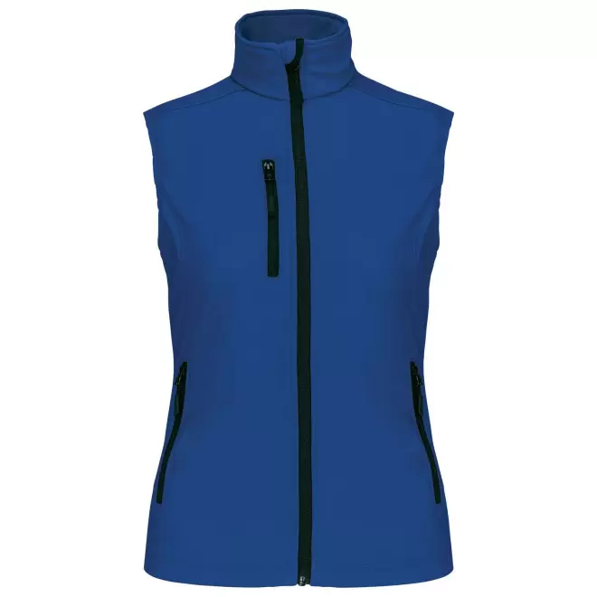 VESTE SOFTSHELL FEMME PERSONNALISABLE 'KARISOFT BW' - bleu royal