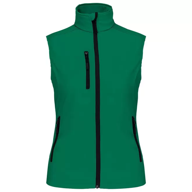 VESTE SOFTSHELL FEMME PERSONNALISABLE 'KARISOFT BW' - vert
