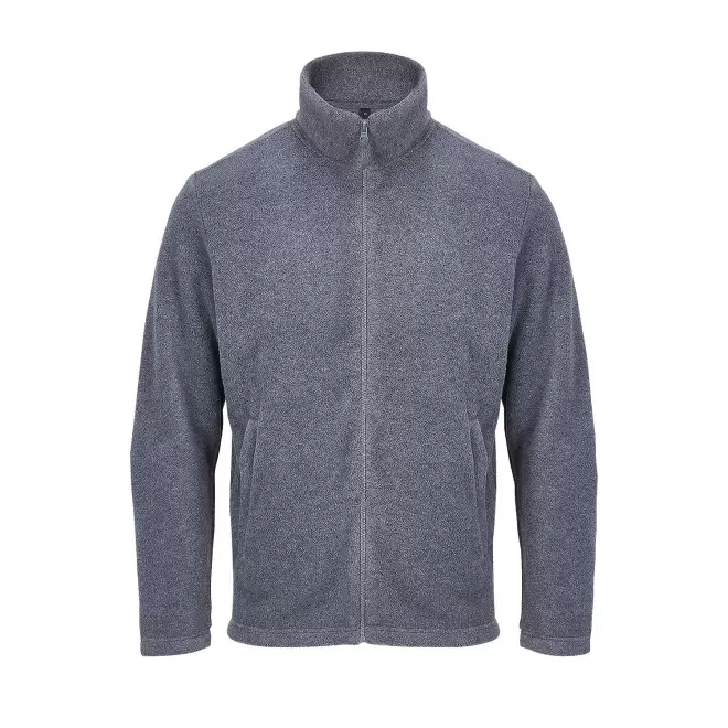 VESTE POLAIRE MIXTE PERSONNALISABLE 'NITRO' - gris chiné