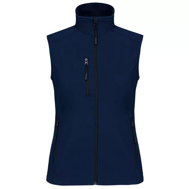 VESTE SOFTSHELL FEMME PERSONNALISABLE 'KARISOFT BW' - bleu marine