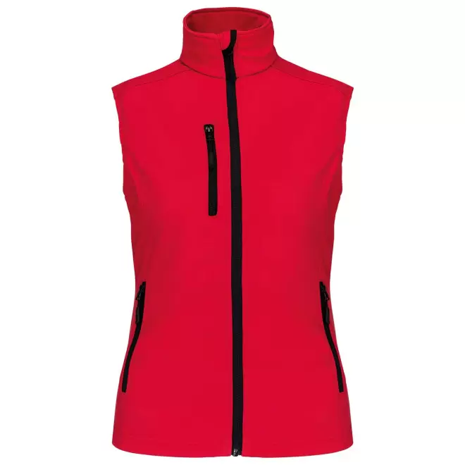 VESTE SOFTSHELL FEMME PERSONNALISABLE 'KARISOFT BW' - rouge