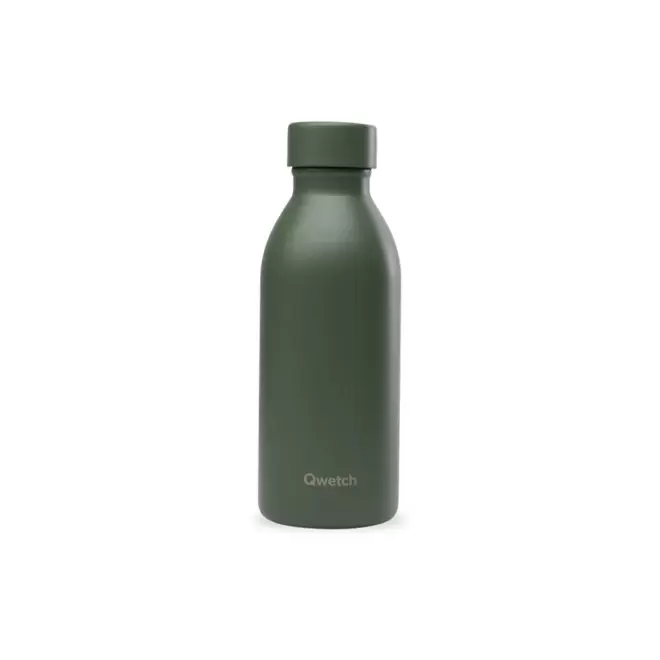 GOURDE ISOTHERME 500 ML QWETCH® PERSONNALISABLE 'ICON' - kaki