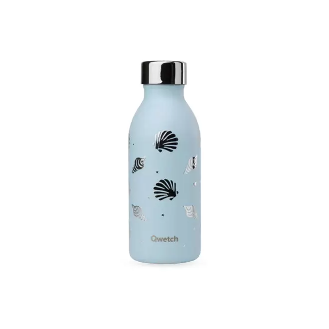 GOURDE ISOTHERME 500 ML QWETCH® PERSONNALISABLE 'ICON' - évasion bleu