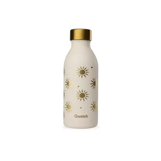 GOURDE ISOTHERME 500 ML QWETCH® PERSONNALISABLE 'ICON' - évasion sable