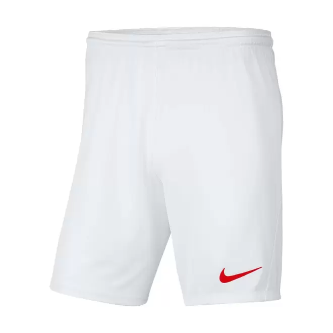 SHORT DE SPORT HOMME PERSONNALISABLE 'PARK III' - blanc/rouge