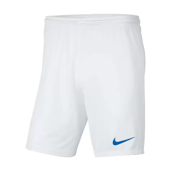 SHORT DE SPORT HOMME PERSONNALISABLE 'PARK III' - blanc/bleu