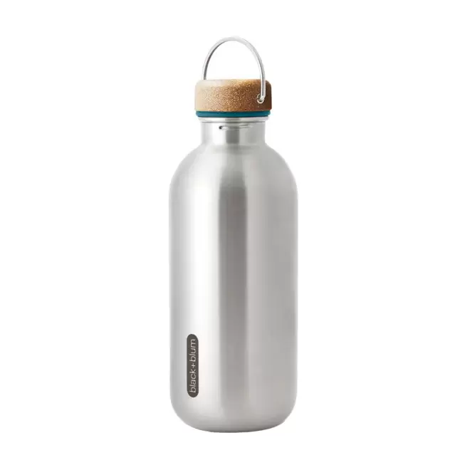 BOUTEILLE EN INOX 600 ML PERSONNALISABLE 'PLUME' - ocean