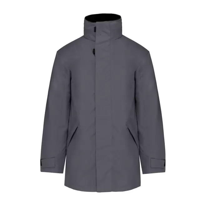 PARKA CHAUDE HOMME KARIBAN PERSONNALISABLE 'KARITOU' - gris