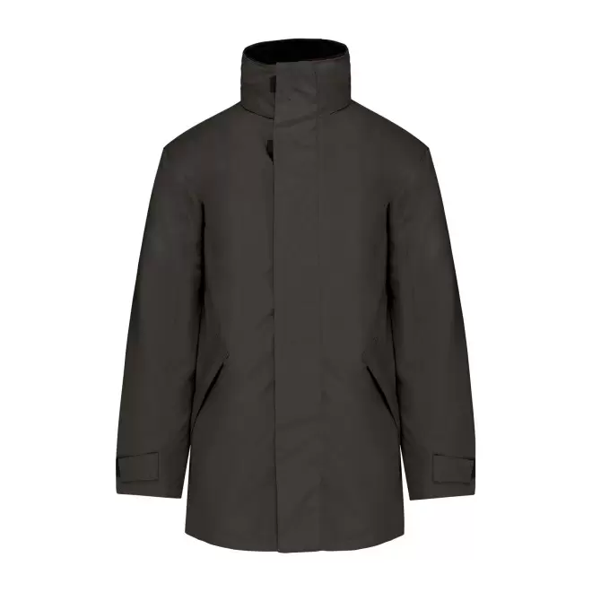 PARKA CHAUDE HOMME KARIBAN PERSONNALISABLE 'KARITOU' - gris foncé