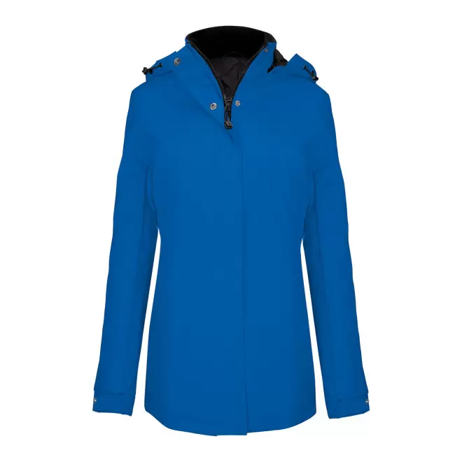 PARKA CHAUDE FEMME KARIBAN PERSONNALISABLE 'KARITOU' - bleu royal