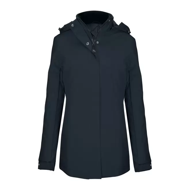 PARKA CHAUDE FEMME KARIBAN PERSONNALISABLE 'KARITOU' - bleu marine