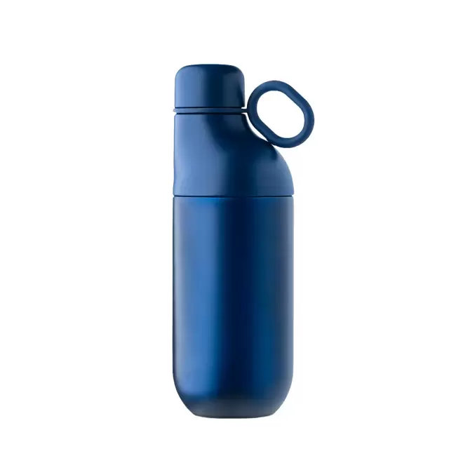 GOURDE ET MUG ISOTHERME 2 EN 1 PERSONNALISES 500ML 'TIHOU' - noir