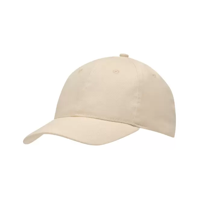 CASQUETTE PUBLICITAIRE 6 PANS COTON 'COTARE' - beige