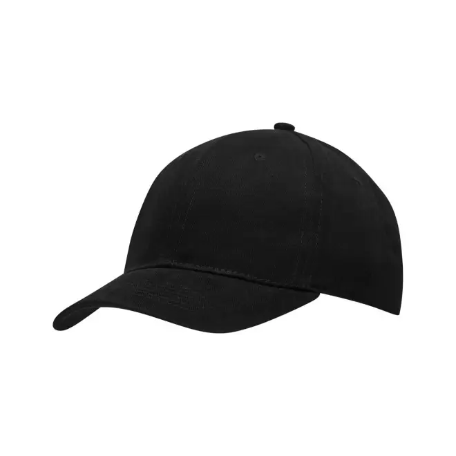 CASQUETTE PUBLICITAIRE 6 PANS COTON 'COTARE' - noir