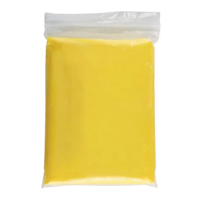 PONCHO PERSONNALISÉ TRANSPARENT 'LAGGAN' - jaune