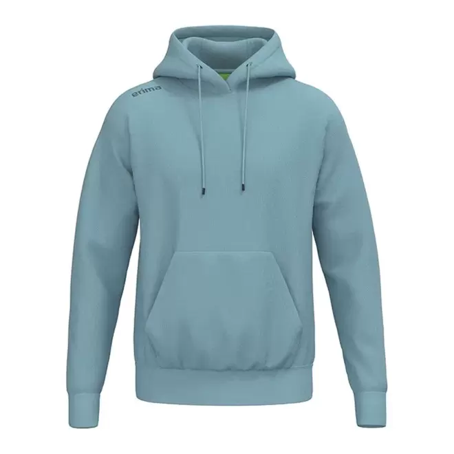 SWEATSHIRT CAPUCHE MIXTE PERSONNALISABLE 'TS' - bleu aqua
