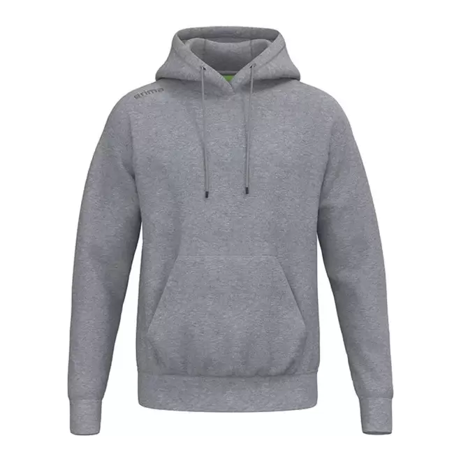 SWEATSHIRT CAPUCHE MIXTE PERSONNALISABLE 'TS' - gris chiné
