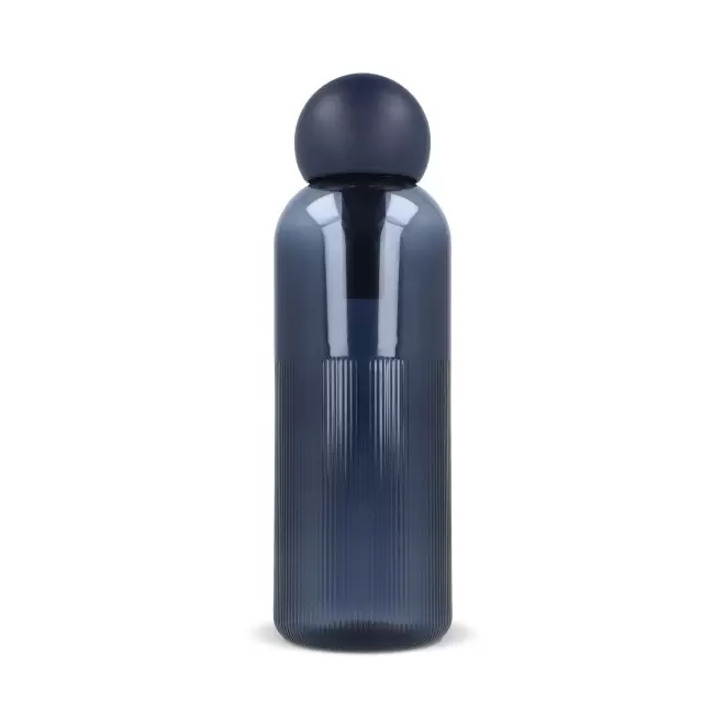 GOURDE EN RPET 600ML PERSONNALISABLE 'BUBUL' - bleu marine
