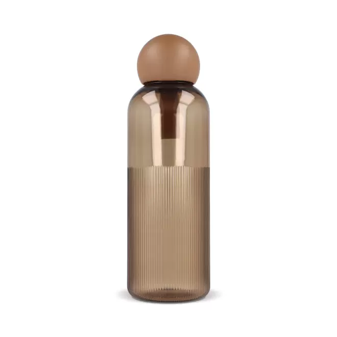 GOURDE EN RPET 600ML PERSONNALISABLE 'BUBUL' - marron