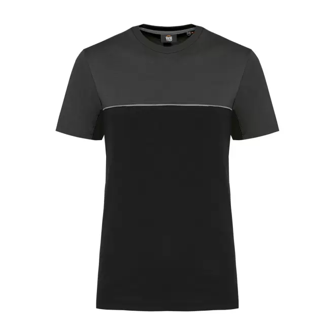 TEE-SHIRT DE TRAVAIL MIXTE PERSONNALISABLE 'WORKSHARP' - noir/gris
