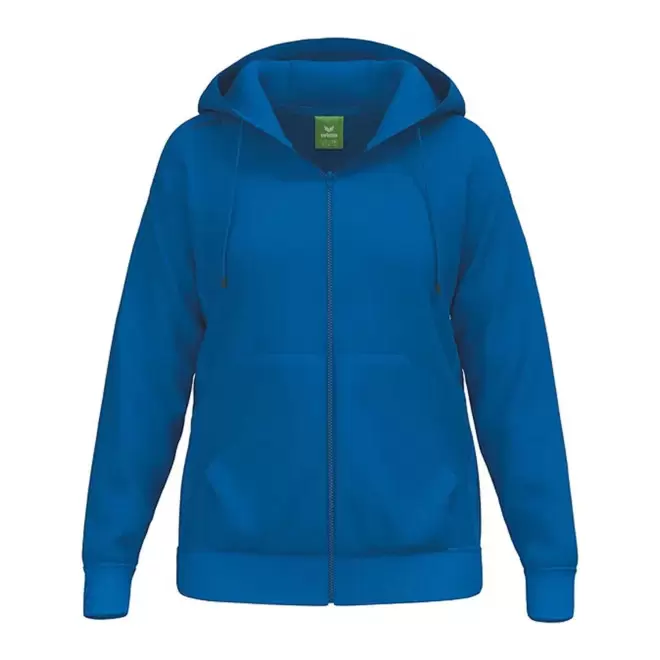 SWEATSHIRT CAPUCHE ZIPPE FEMME PERSONNALISABLE 'TS' - bleu