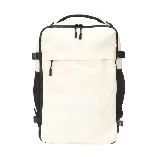 SAC A DOS CABINE PERSONNALISABLE 'BINECA' - blanc cassé