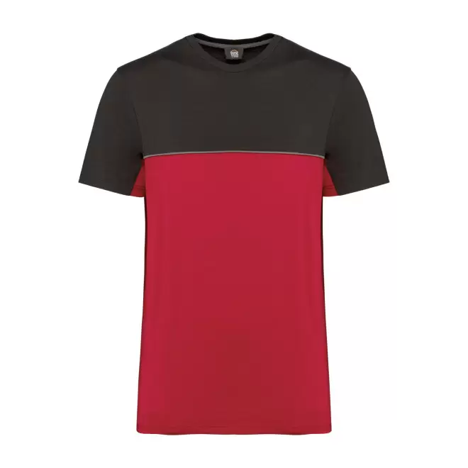 TEE-SHIRT DE TRAVAIL MIXTE PERSONNALISABLE 'WORKSHARP' - rouge/gris