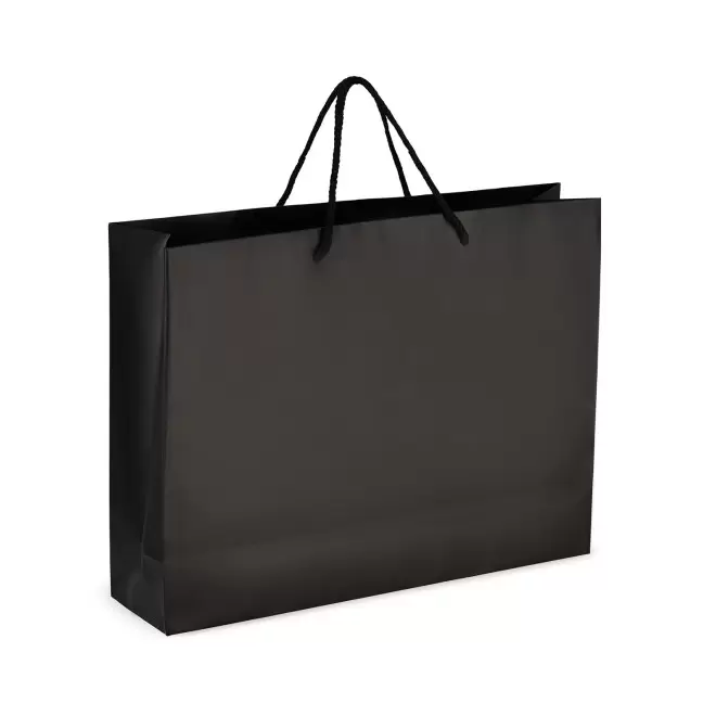 SAC CADEAU PAPIER FSC PERSONNALISABLE 'SOSOMA MAXI' - noir