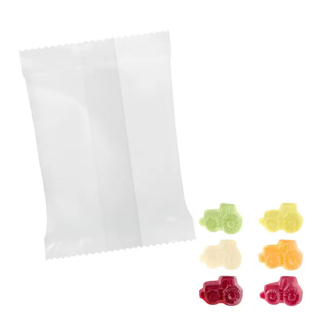 BONBONS GOMME DE FRUITS PERSONNALISABLE 'PIMPY' - tracteur