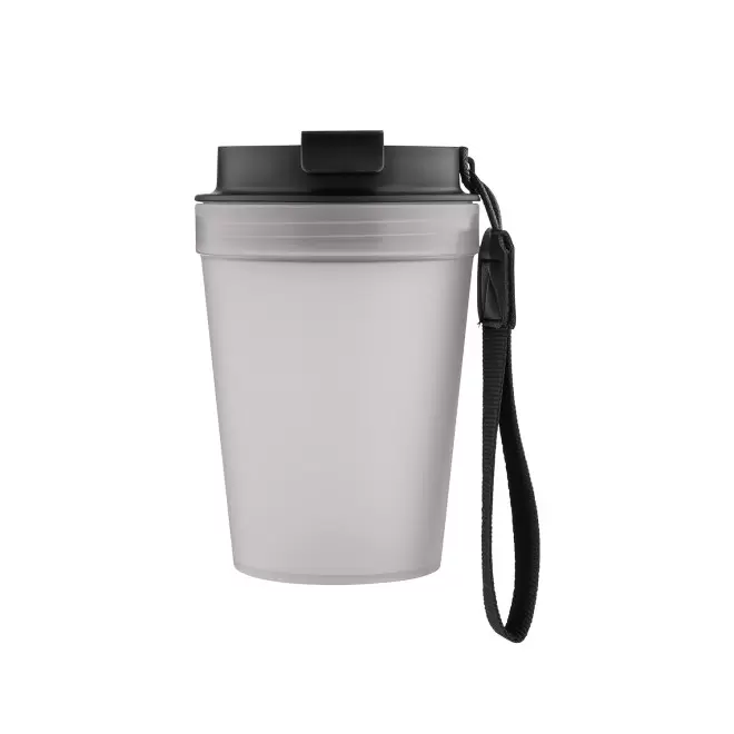 MUG SIMPLE PAROI PLASTIQUE 350ML PERSONNALISABLE 'MALTEAS' - gris